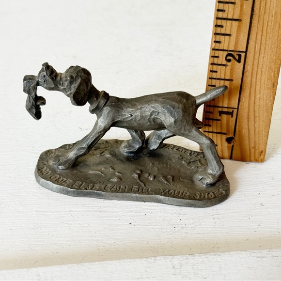 Pewter Dog Figurine by Philip Kraczkowski Hallmark Cards 1975 Little Gallery - Picture 13 of 13